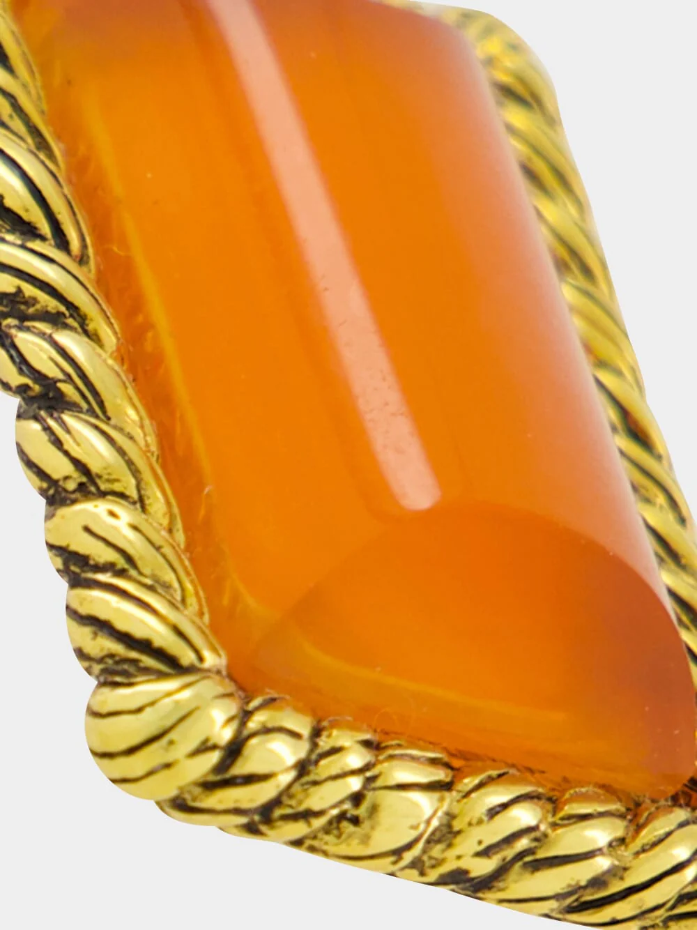 Gold Malli Carnelian Charm - Image 3