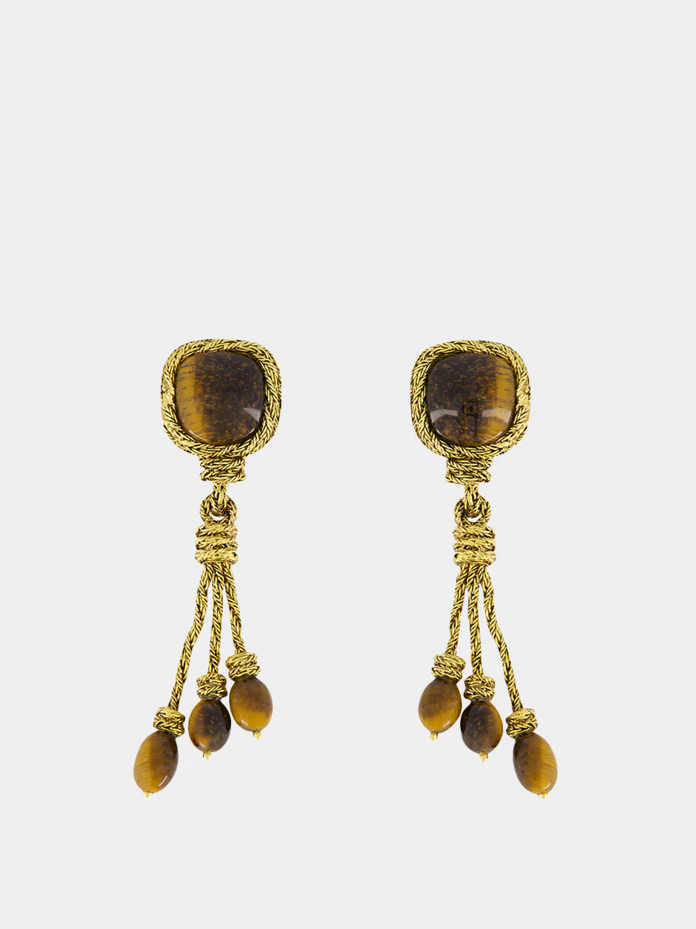 Tiger Eye Miki Earrings
