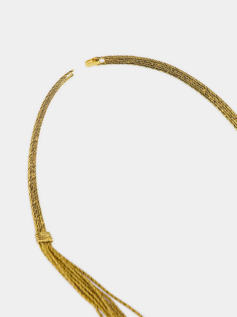 Yellow Gold Miki Knot Necklace - Image 3