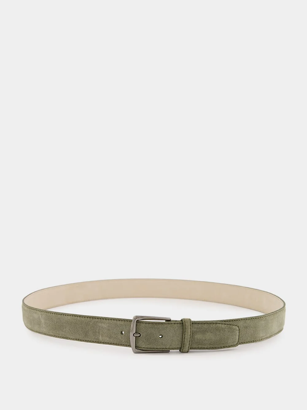 Pistachio Suede Leather Belt