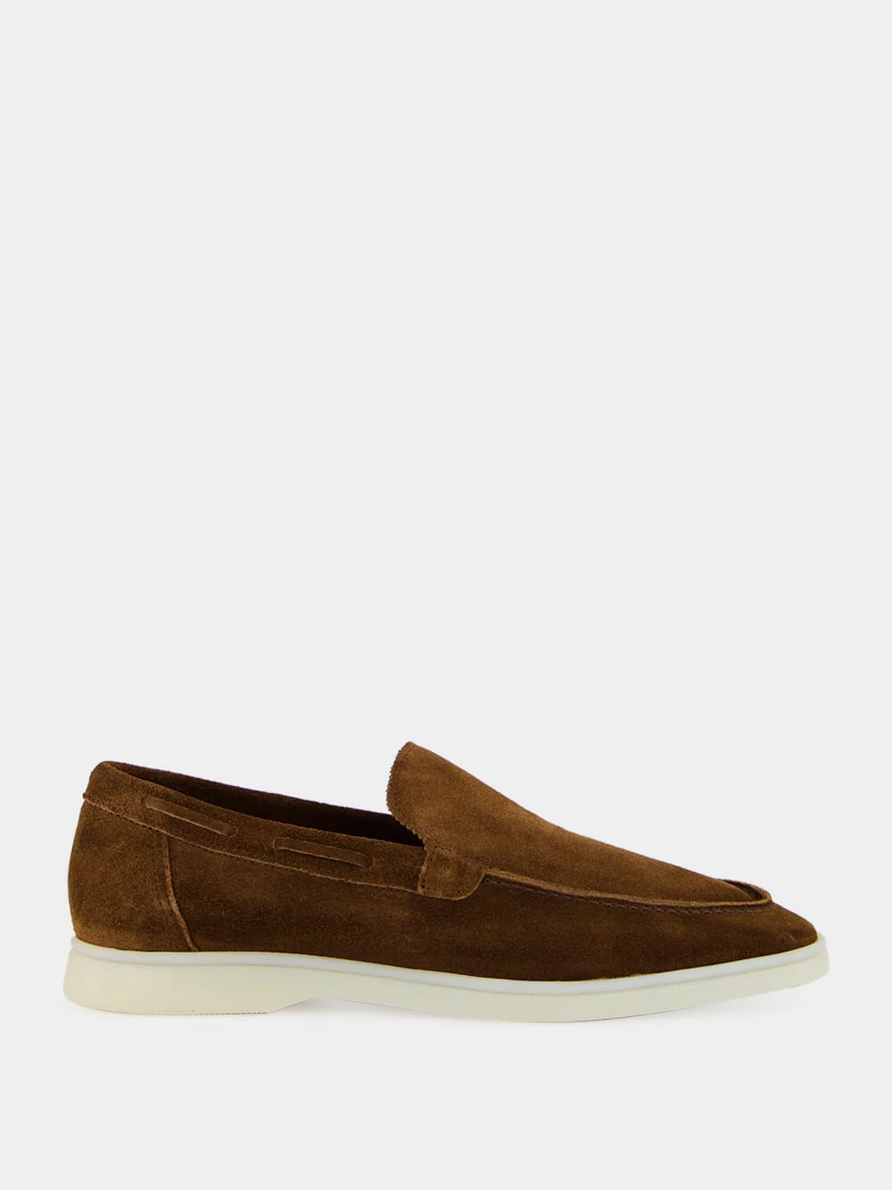 Chocolate Brown Suede Yacht Loafers