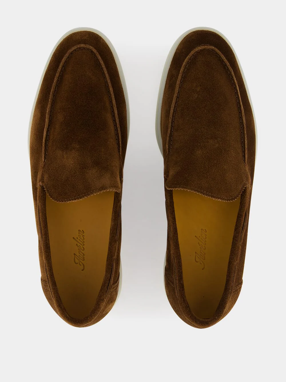 Chocolate Brown Suede Yacht Loafers - Image 4