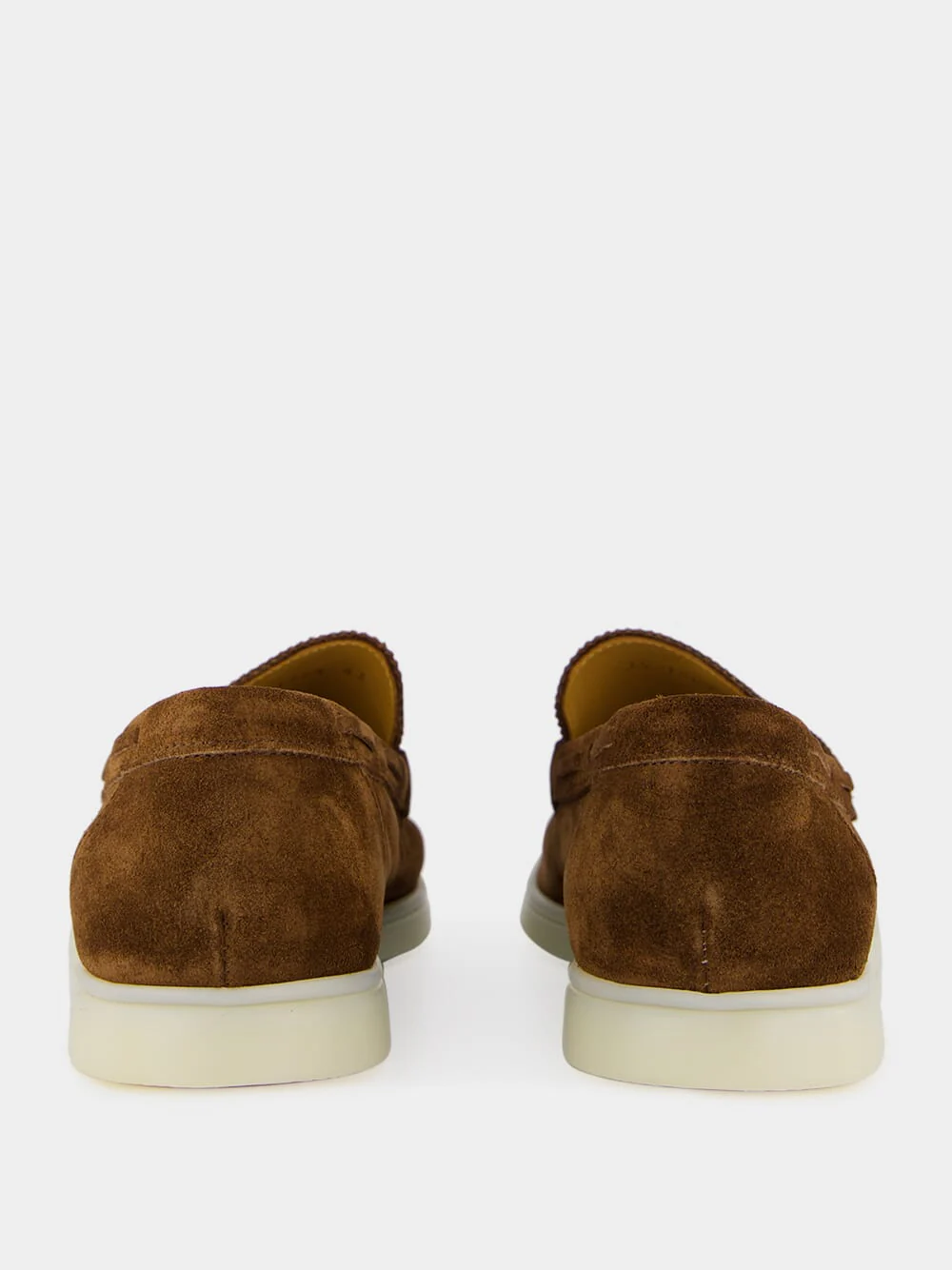 Chocolate Brown Suede Yacht Loafers - Image 5