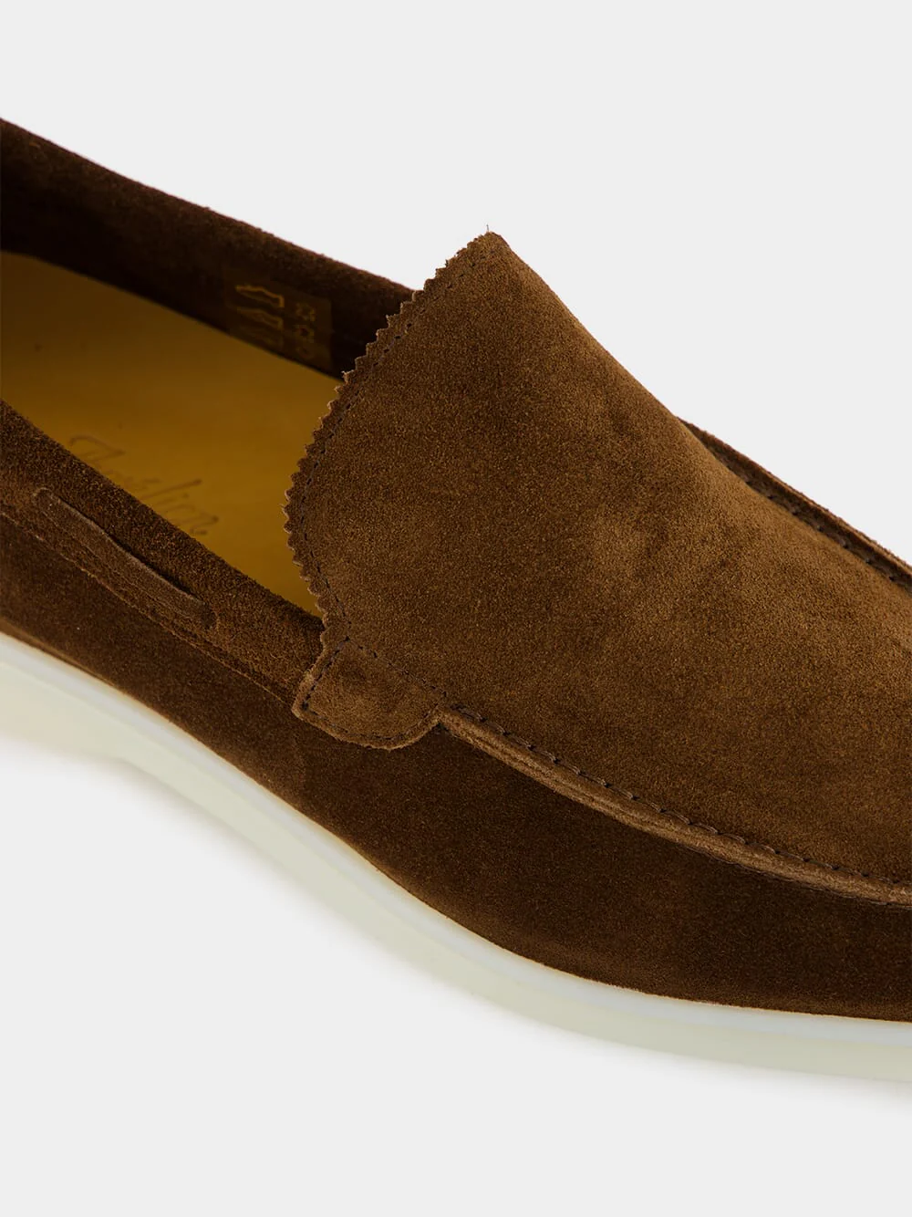 Chocolate Brown Suede Yacht Loafers - Image 7
