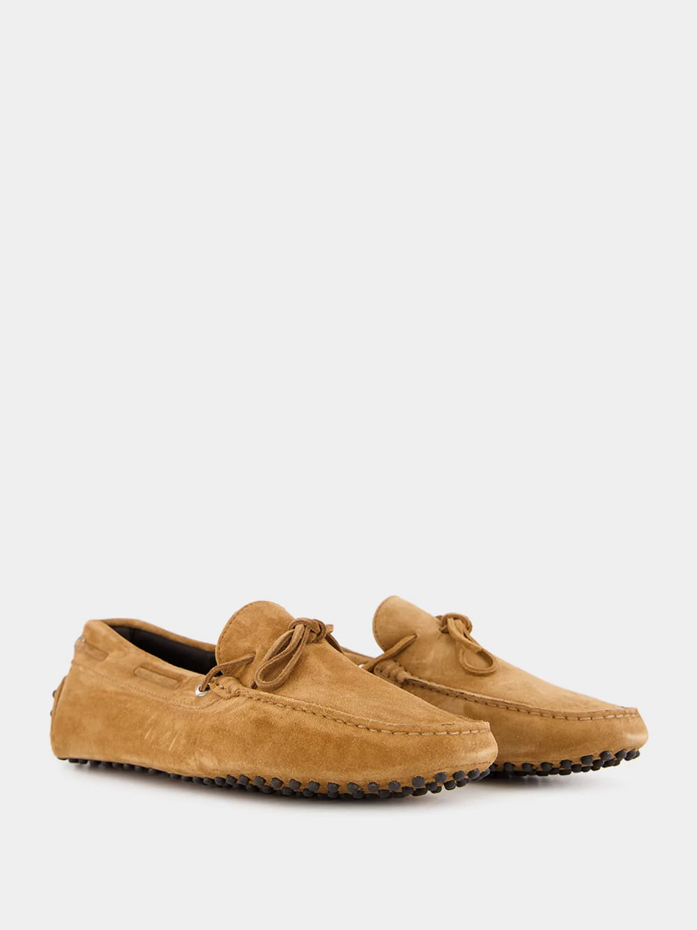 Caramel Suede Driving Shoes - Image 3