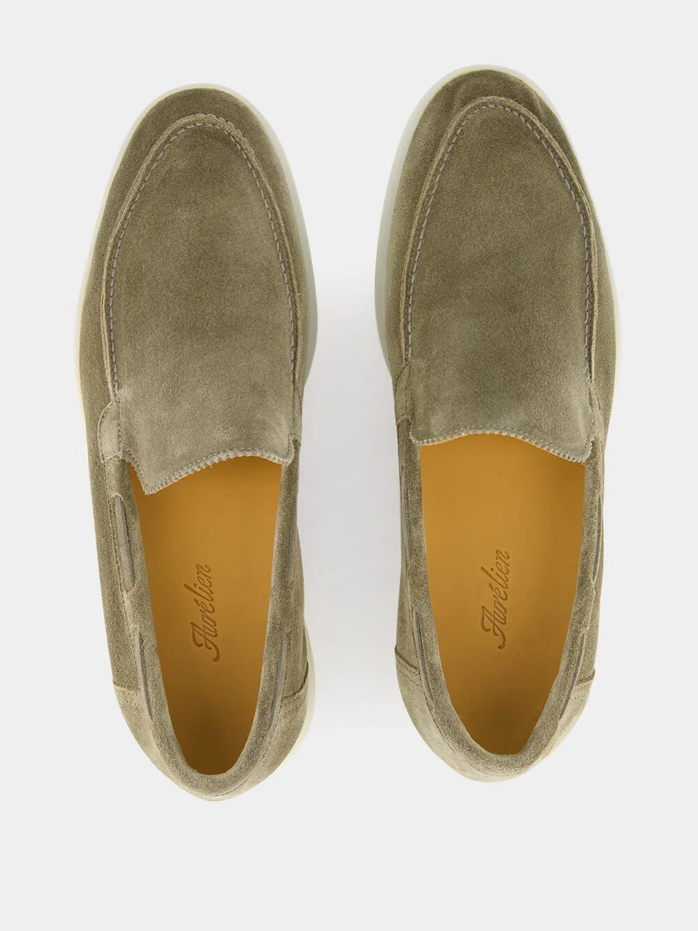 Pistachio Suede Yacht Loafers - Image 4