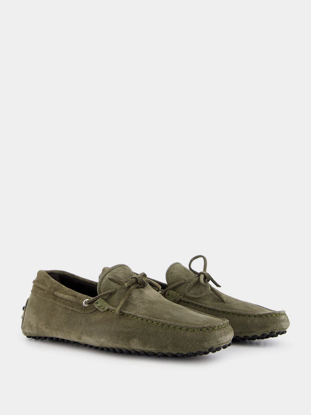 Olive Suede Loafers - Image 4