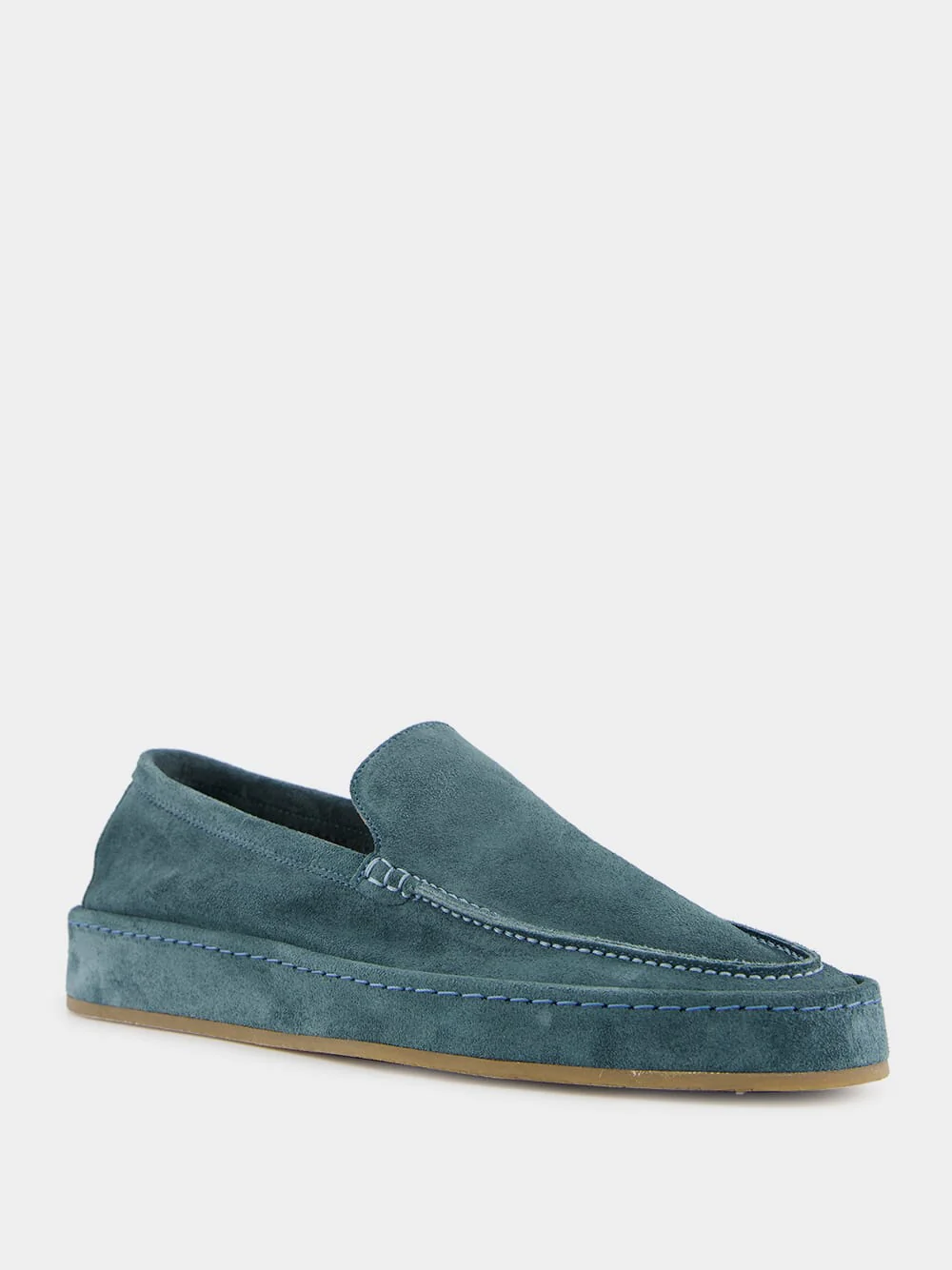Petrol Blue Voyager Loafers - Image 2