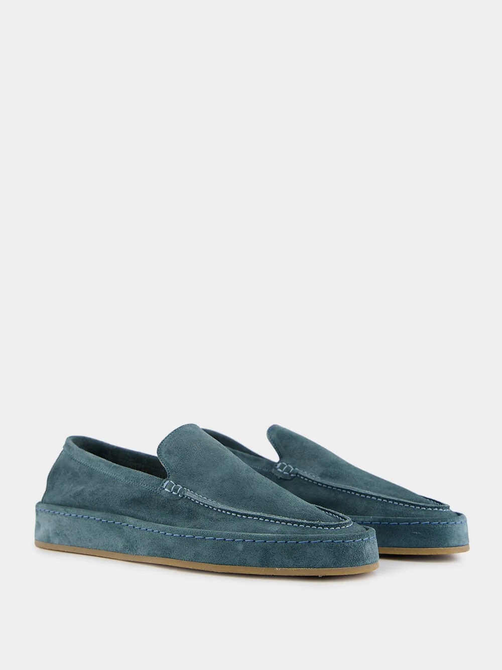 Petrol Blue Voyager Loafers - Image 3