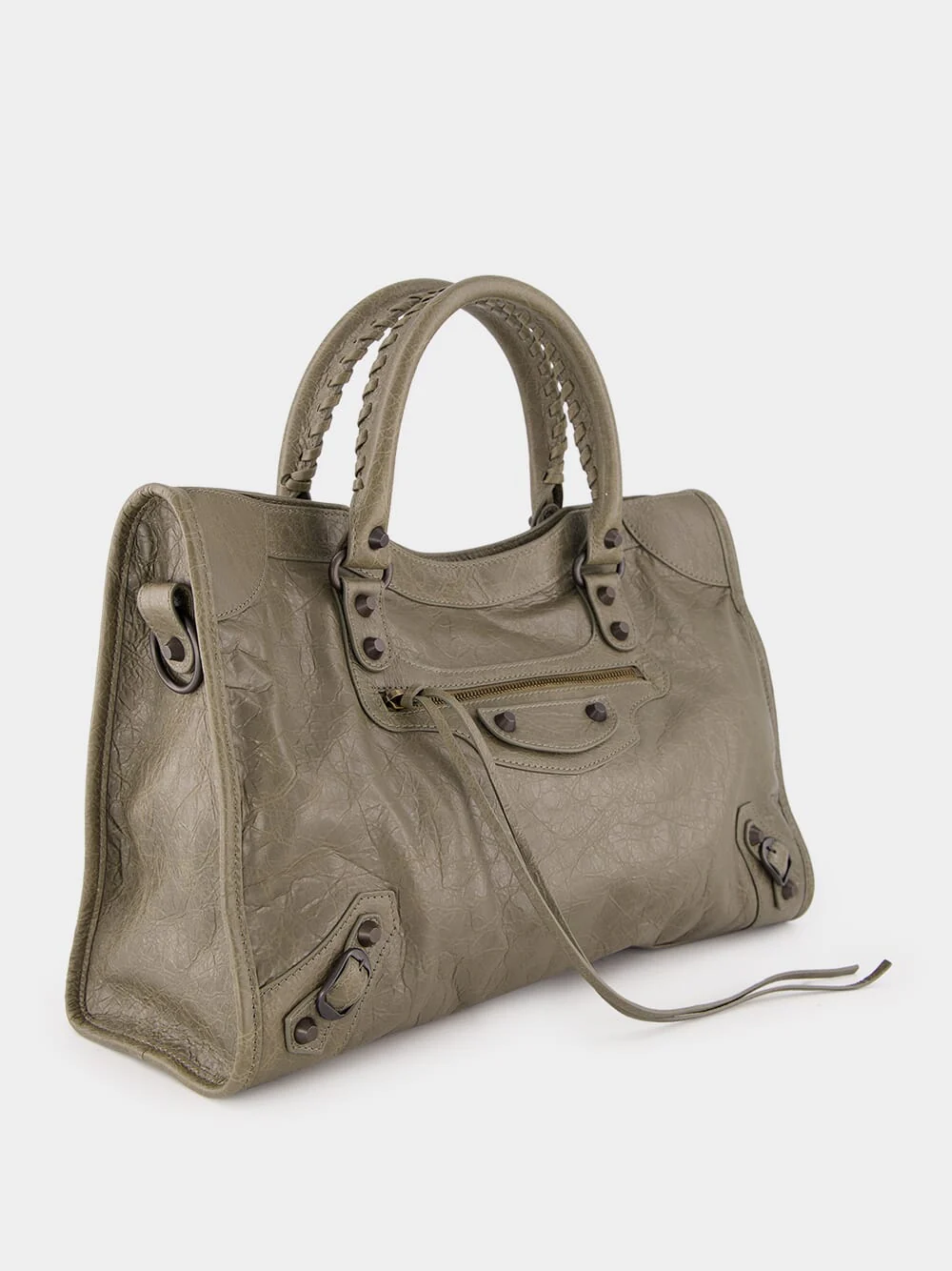 Army Green Le City Medium Bag - Image 3
