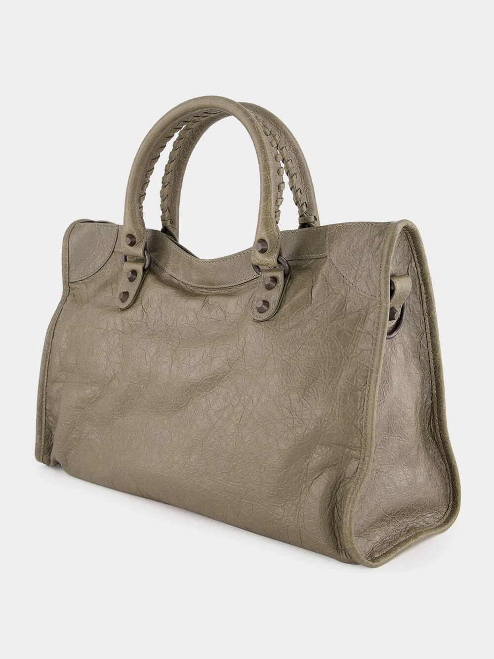 Army Green Le City Medium Bag - Image 5