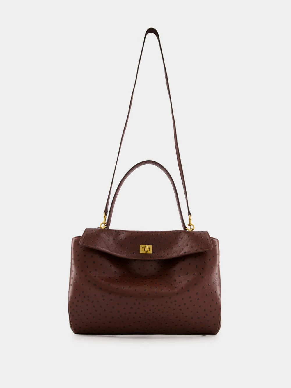 Chocolate Brown Rodeo Twist-Lock Tote Bag - Image 2