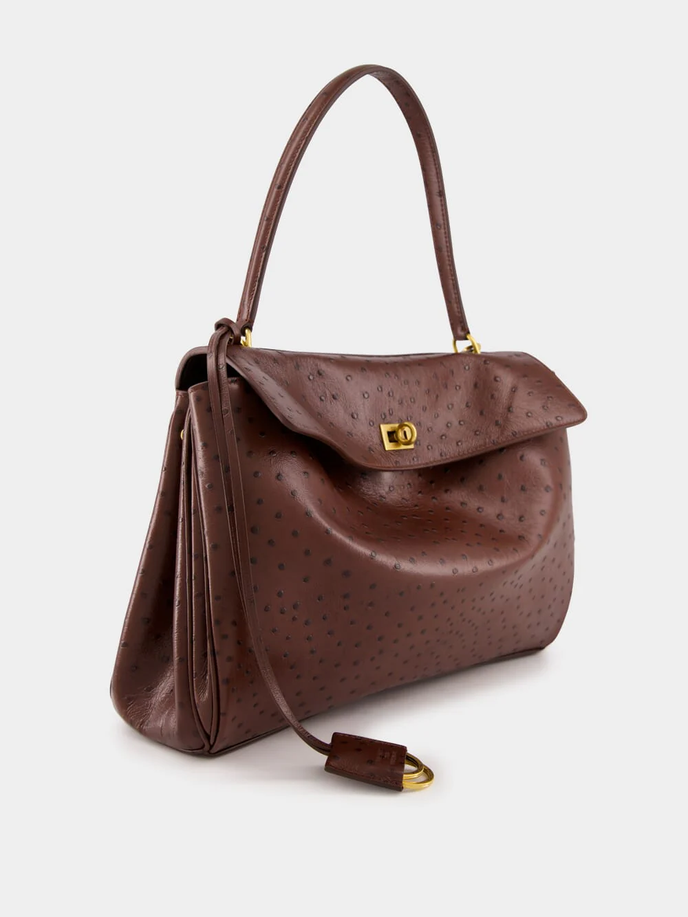 Chocolate Brown Rodeo Twist-Lock Tote Bag - Image 3