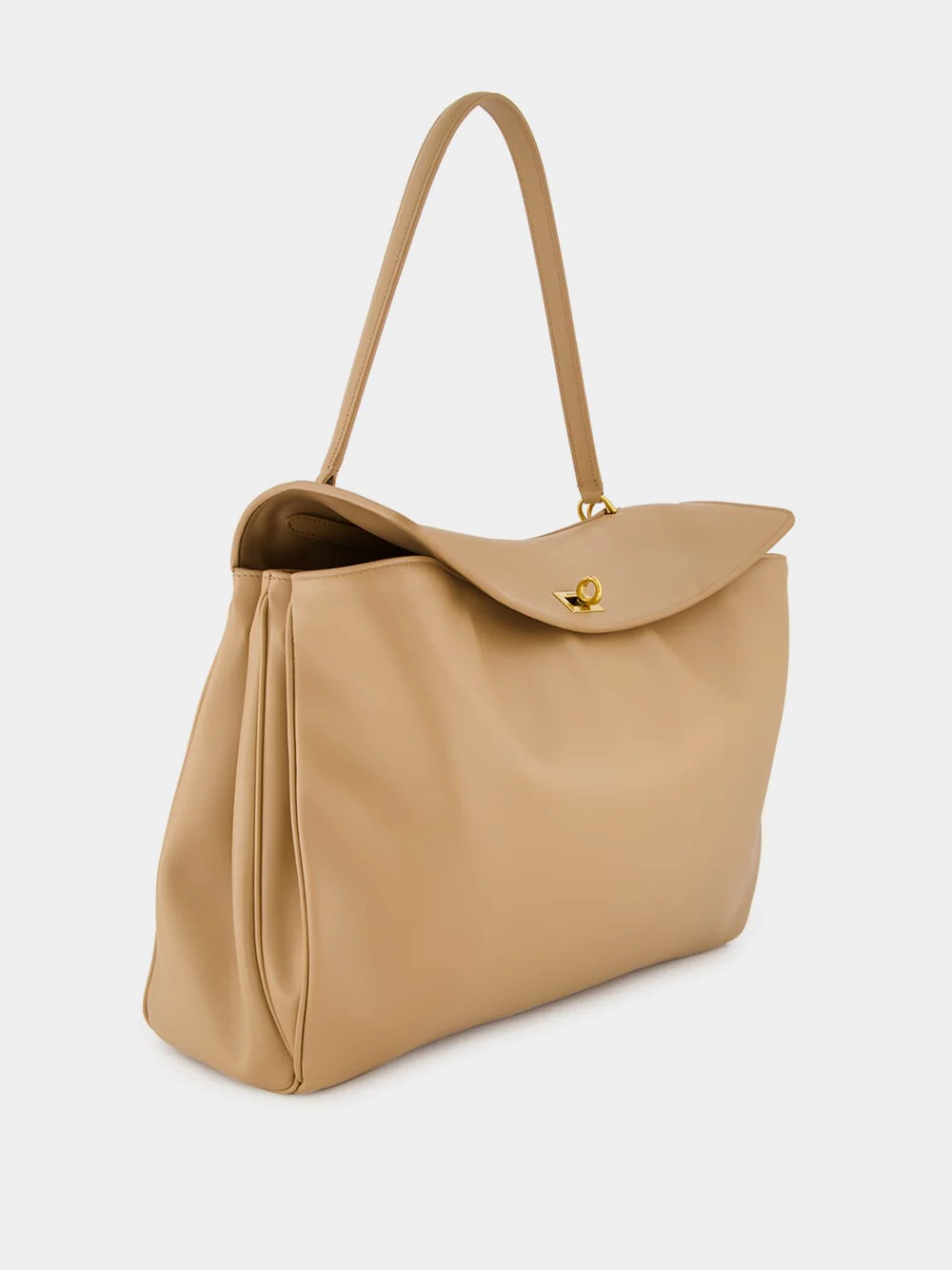 Latte Rodeo Large Smooth Calfskin Handbag - Image 2