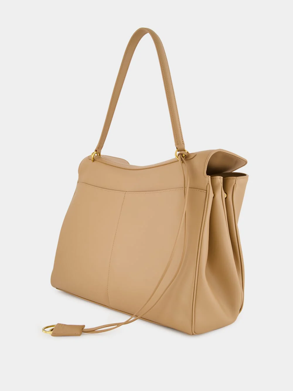 Latte Rodeo Large Smooth Calfskin Handbag - Image 4