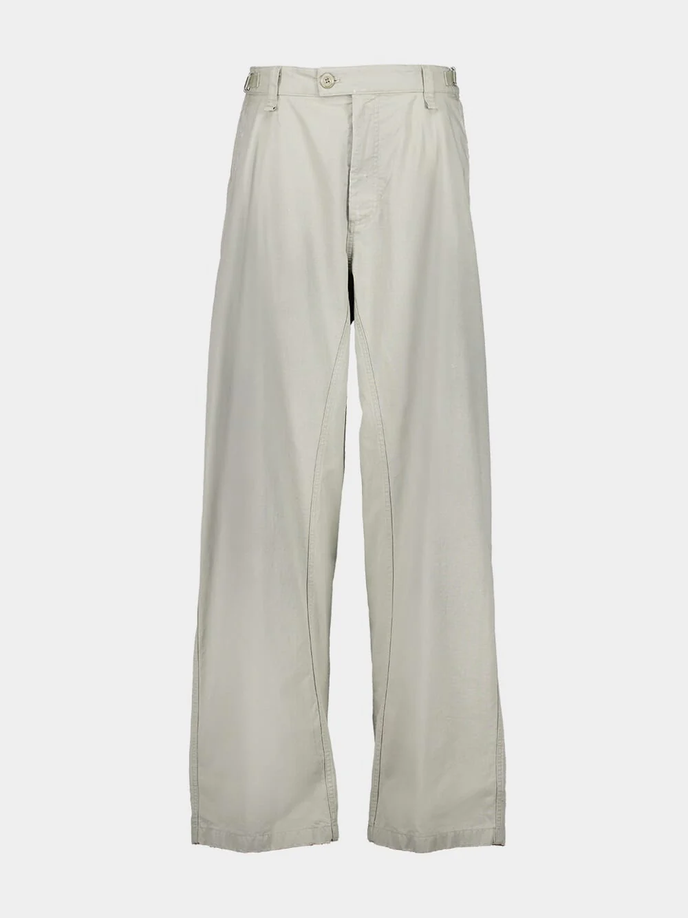 Beige Minimal Cargo Pants