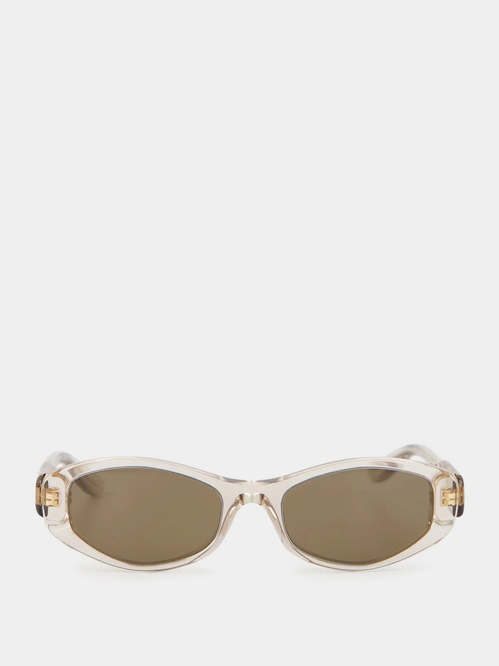 Beige Nova Oval Sunglasses
