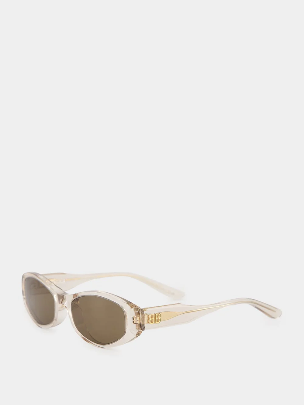 Beige Nova Oval Sunglasses - Image 3