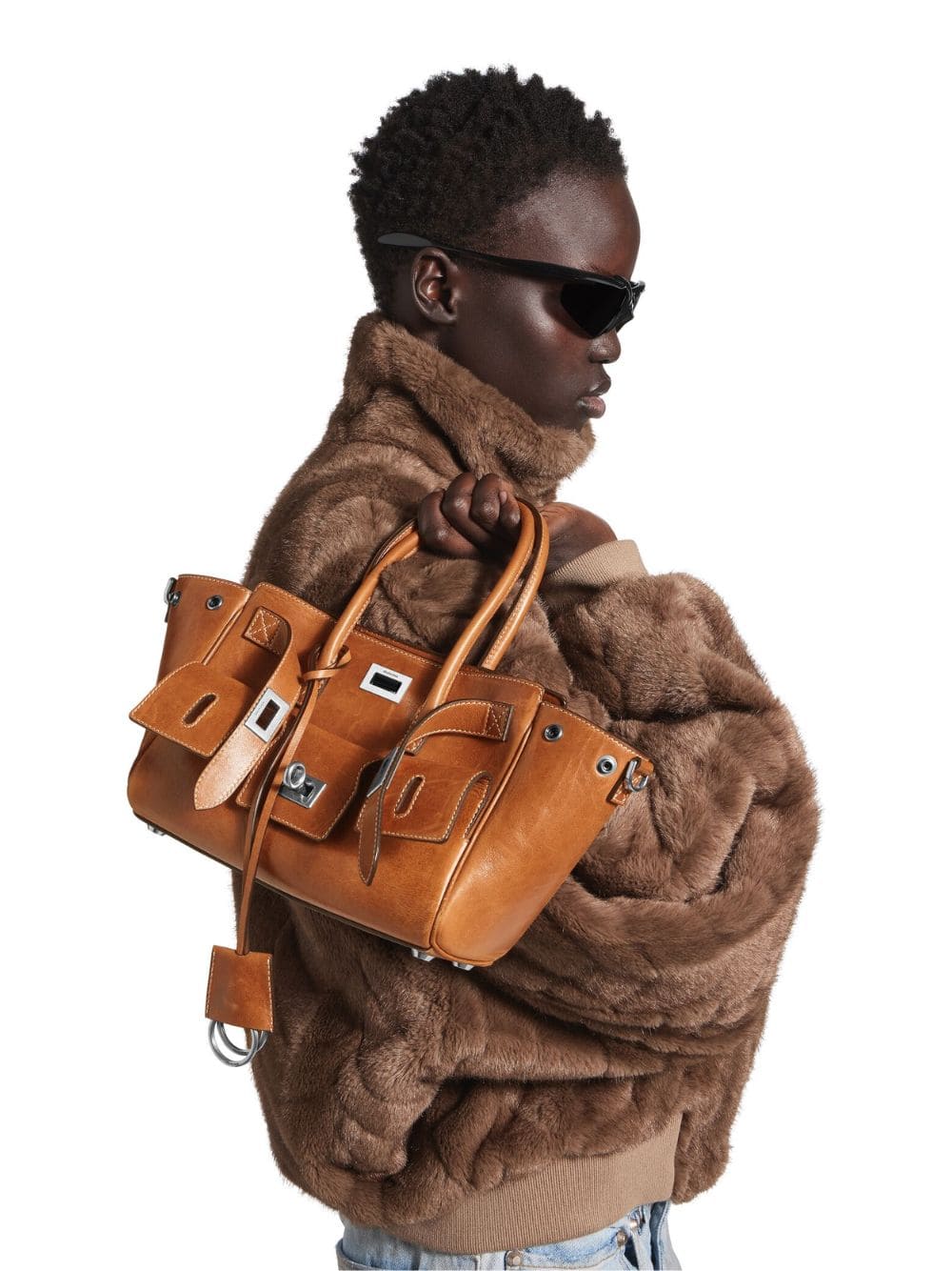 Bel Air Mini Carry All Bag in Tan - Image 2