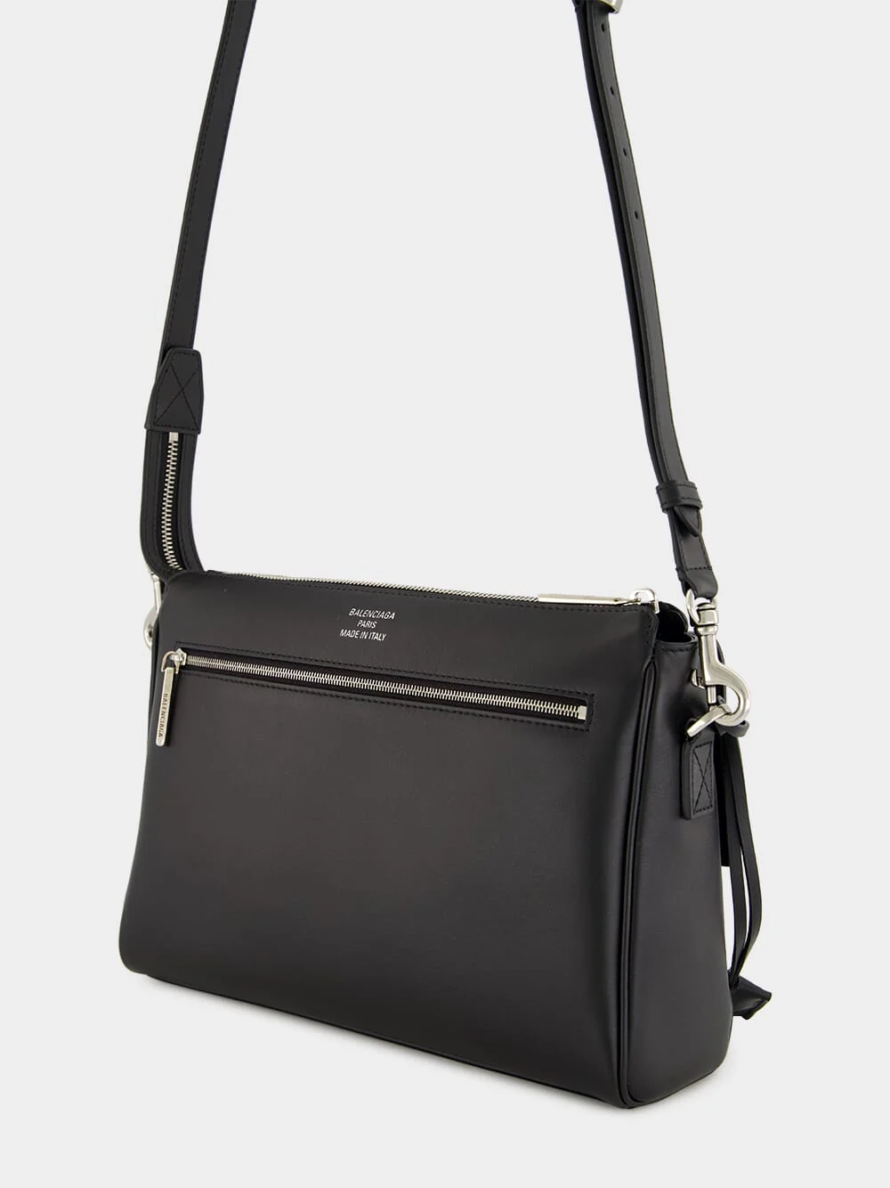 Bel Air Small Zipped Messenger Bag Black - Image 5