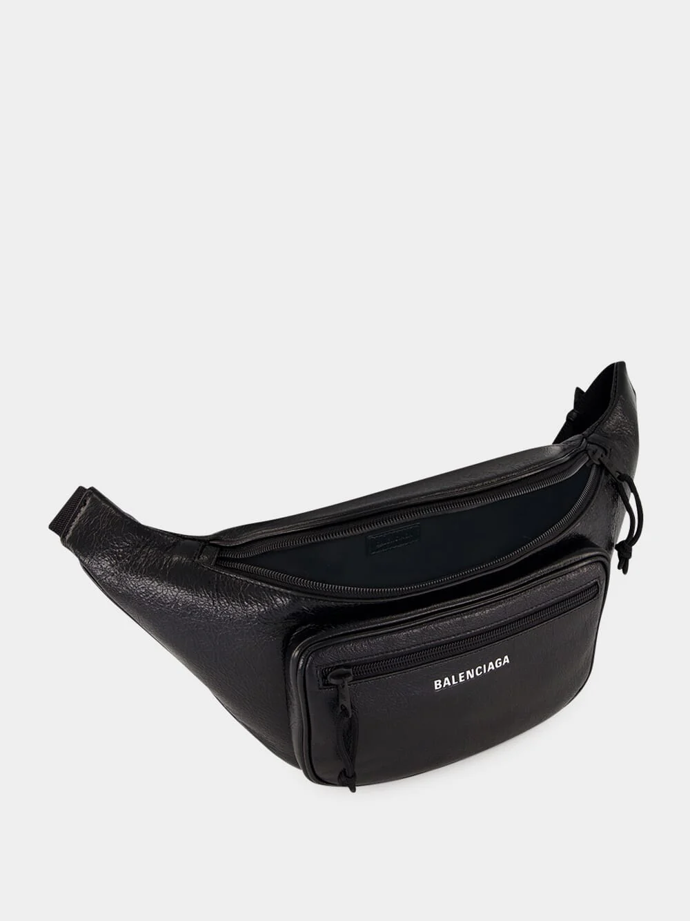 Black Explorer Leather Belt Bag - Image 6