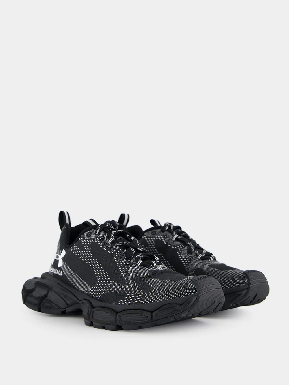 Black 3XL Knit Sneakers - Image 3