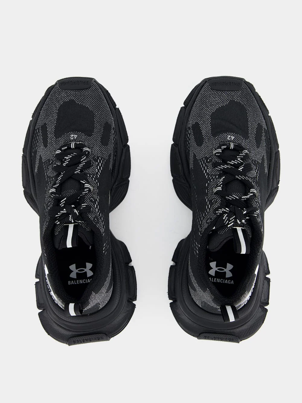 Black 3XL Knit Sneakers - Image 4