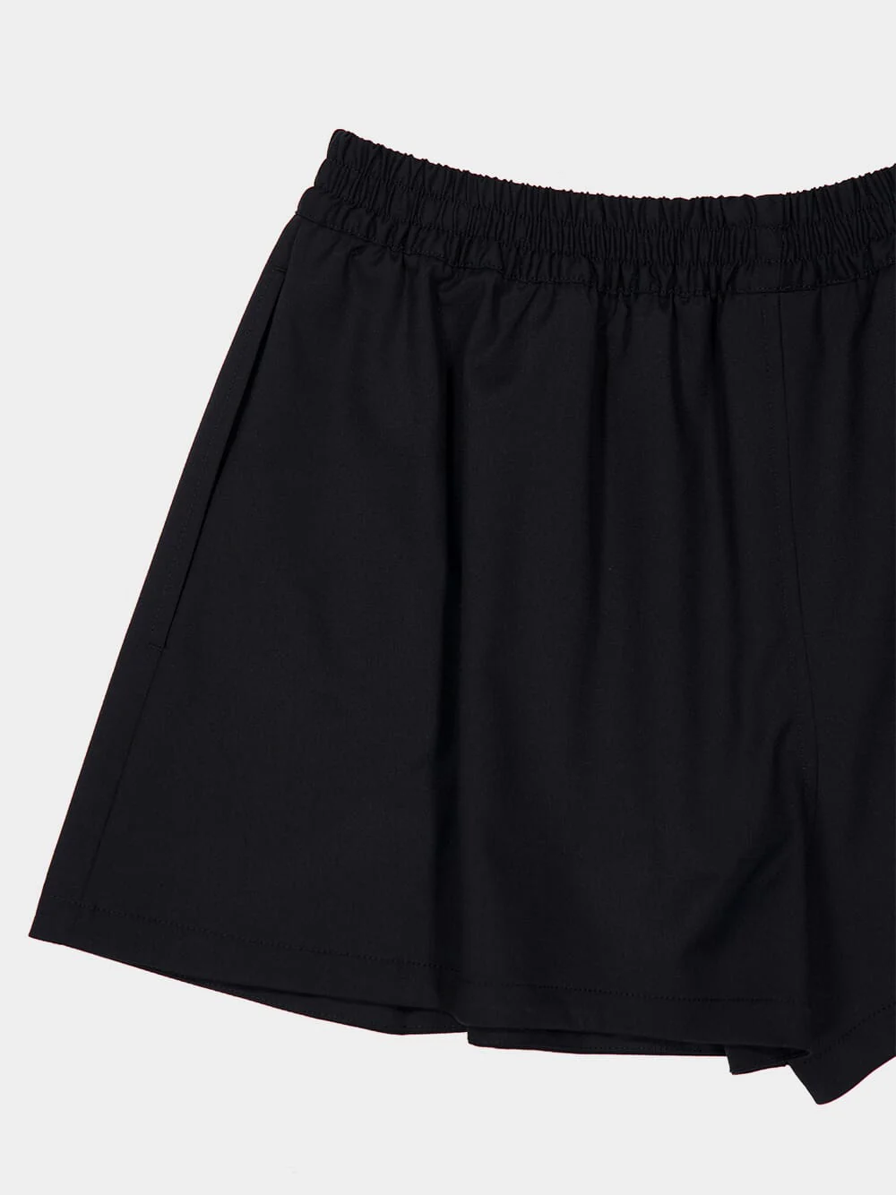 Black A-Line Wool Boxer Shorts - Image 6