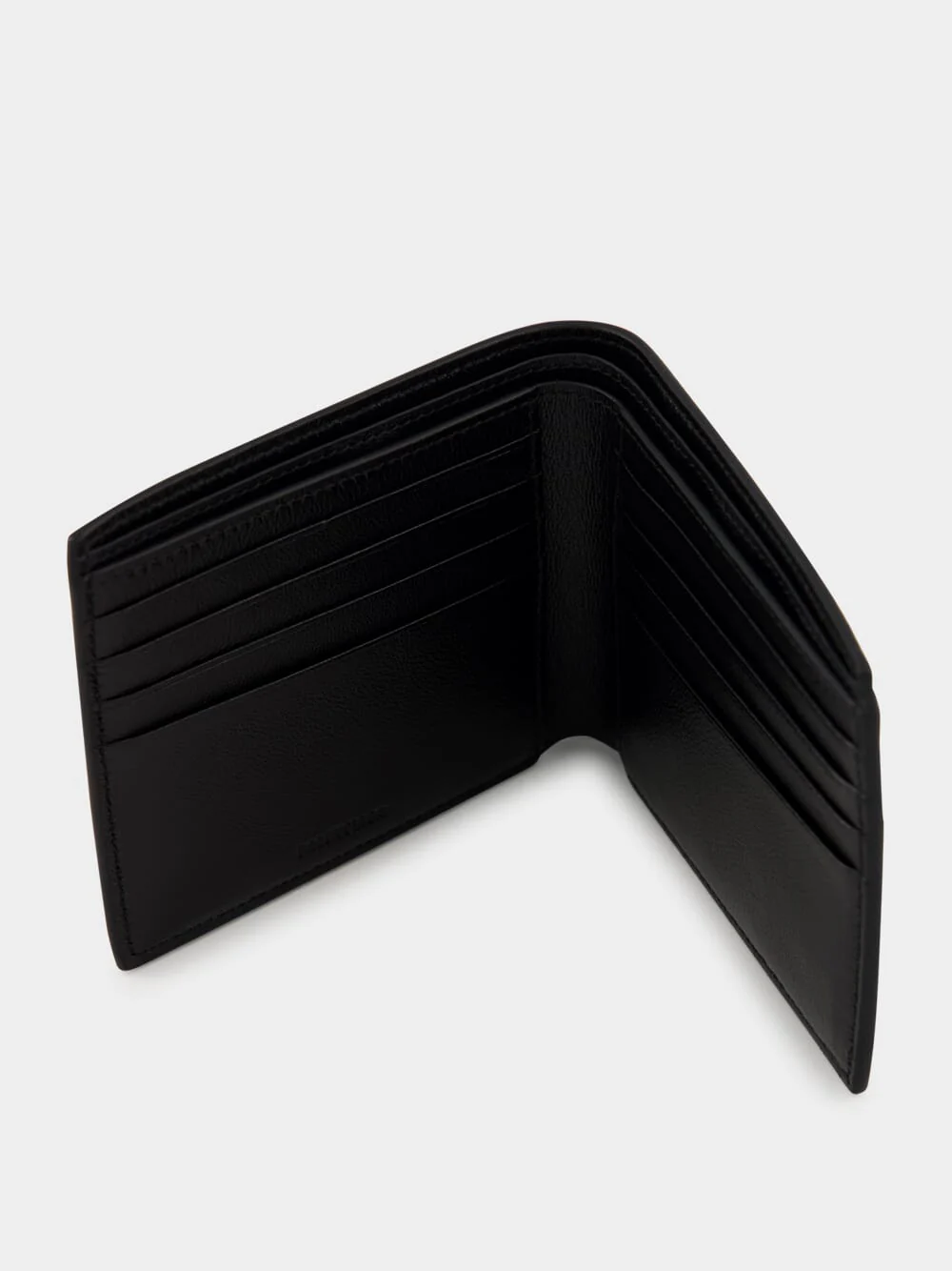 Black and Sky Blue Cash Square Folded Wallet - Image 3