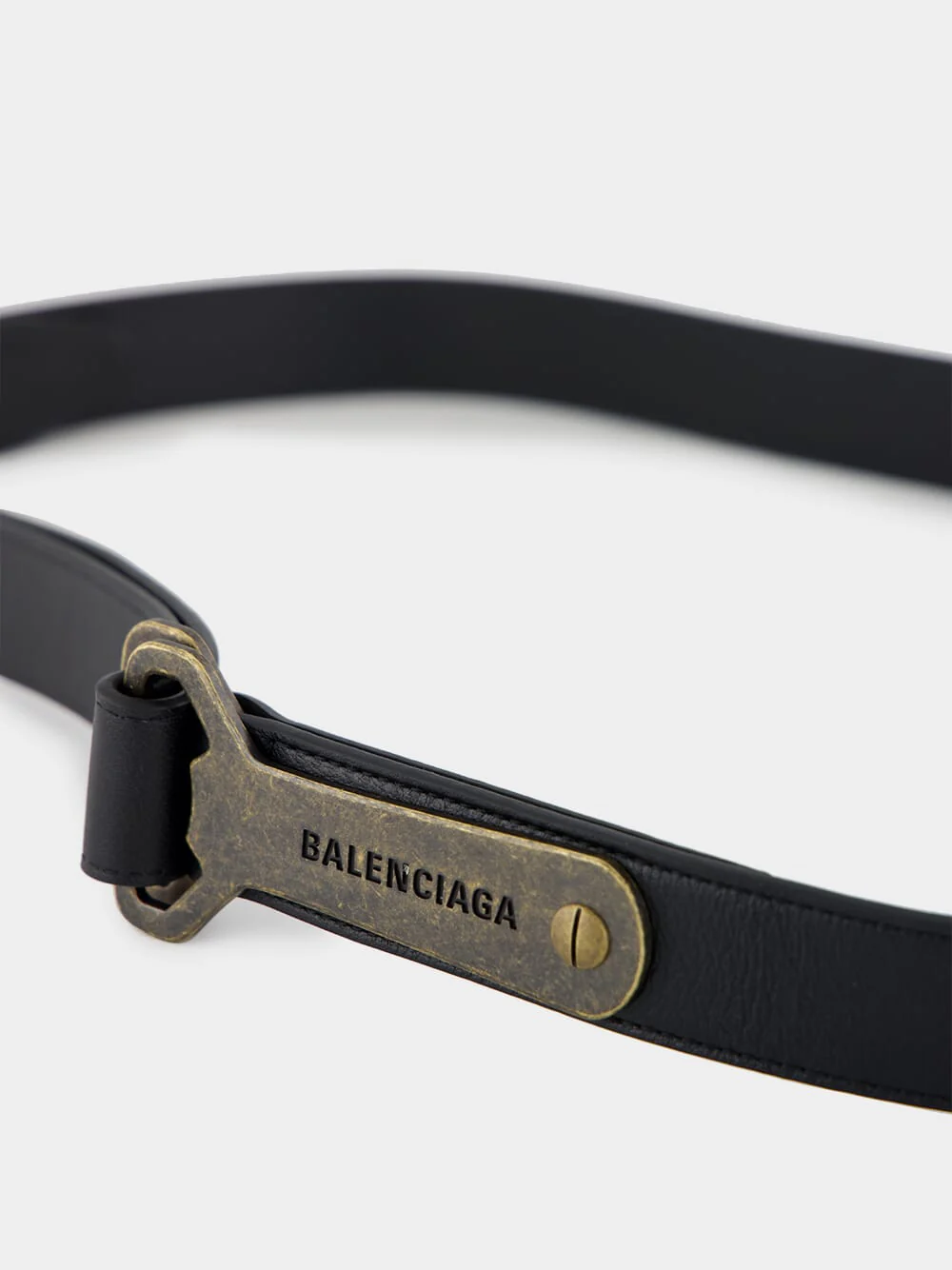Black Bottle Opener D Ring Belt - Image 2