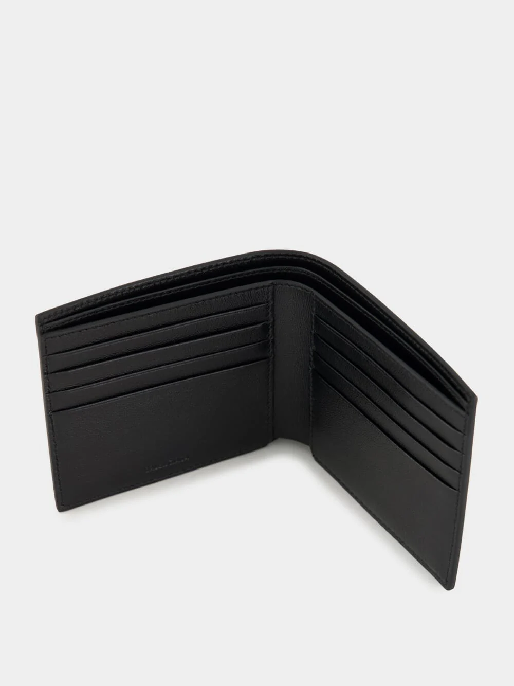Black Cash Square Folded Leather Wallet - Image 3