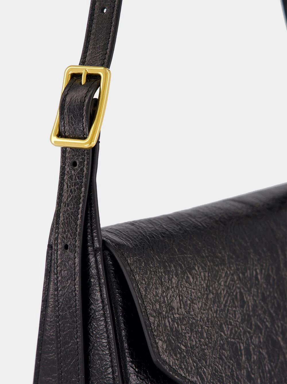 Black Clicca Medium Shoulder Bag - Image 10