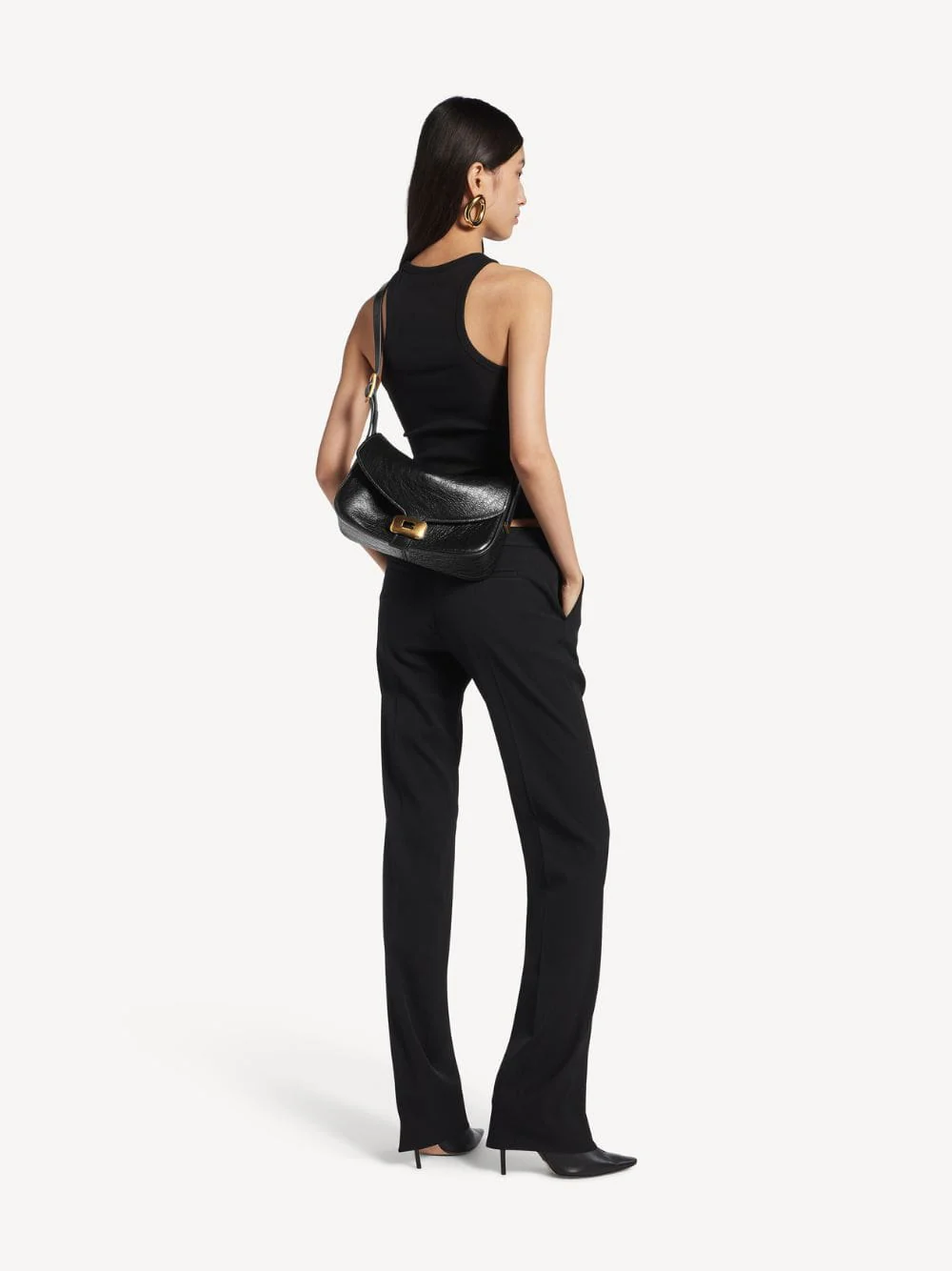 Black Clicca Medium Shoulder Bag - Image 3
