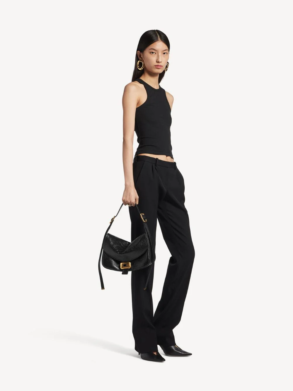 Black Clicca Medium Shoulder Bag - Image 5