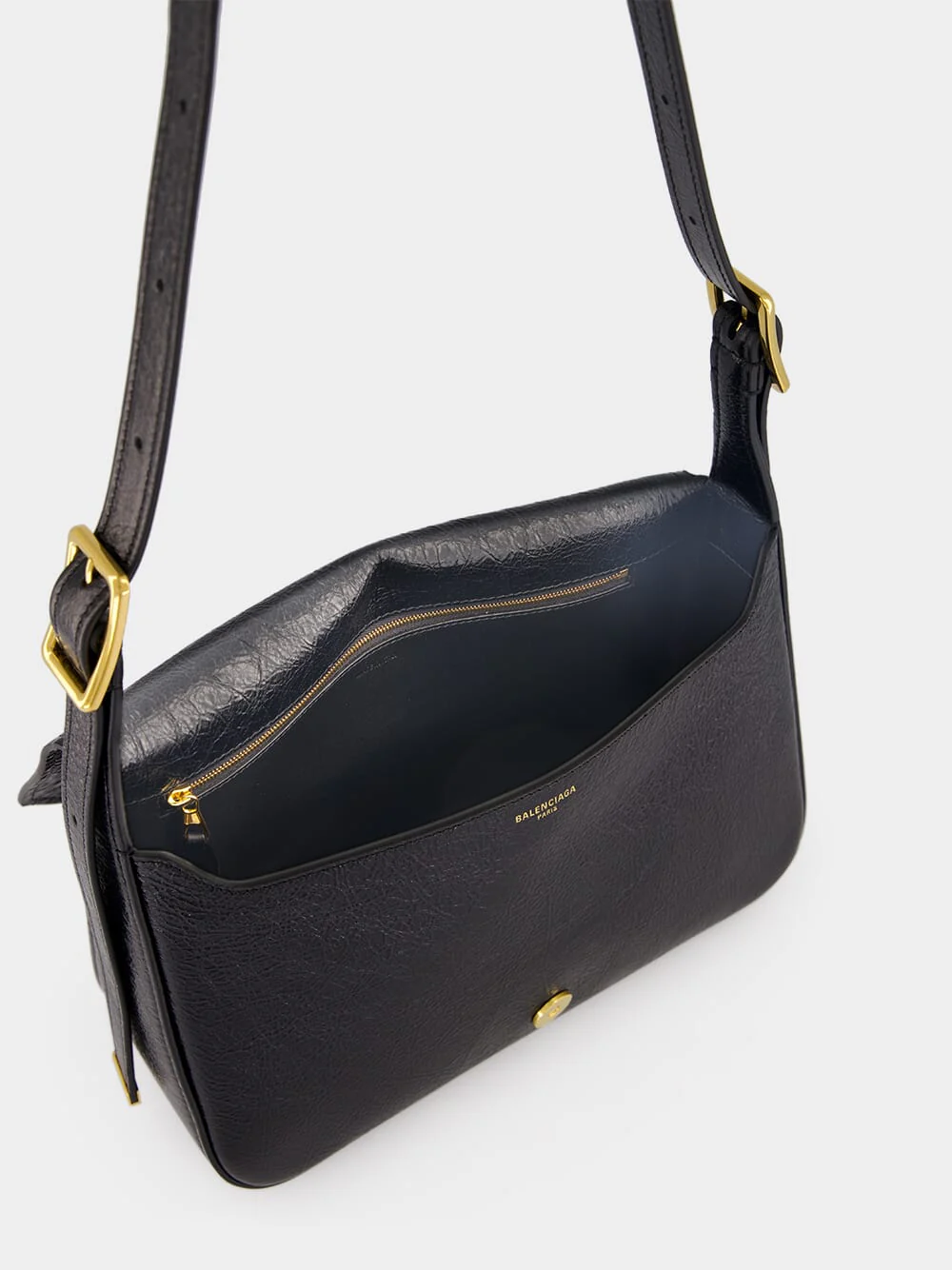 Black Clicca Medium Shoulder Bag - Image 9