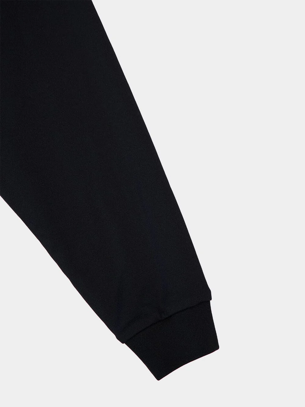 Black Cotton Zip-Up Tracksuit Jacket - Image 4