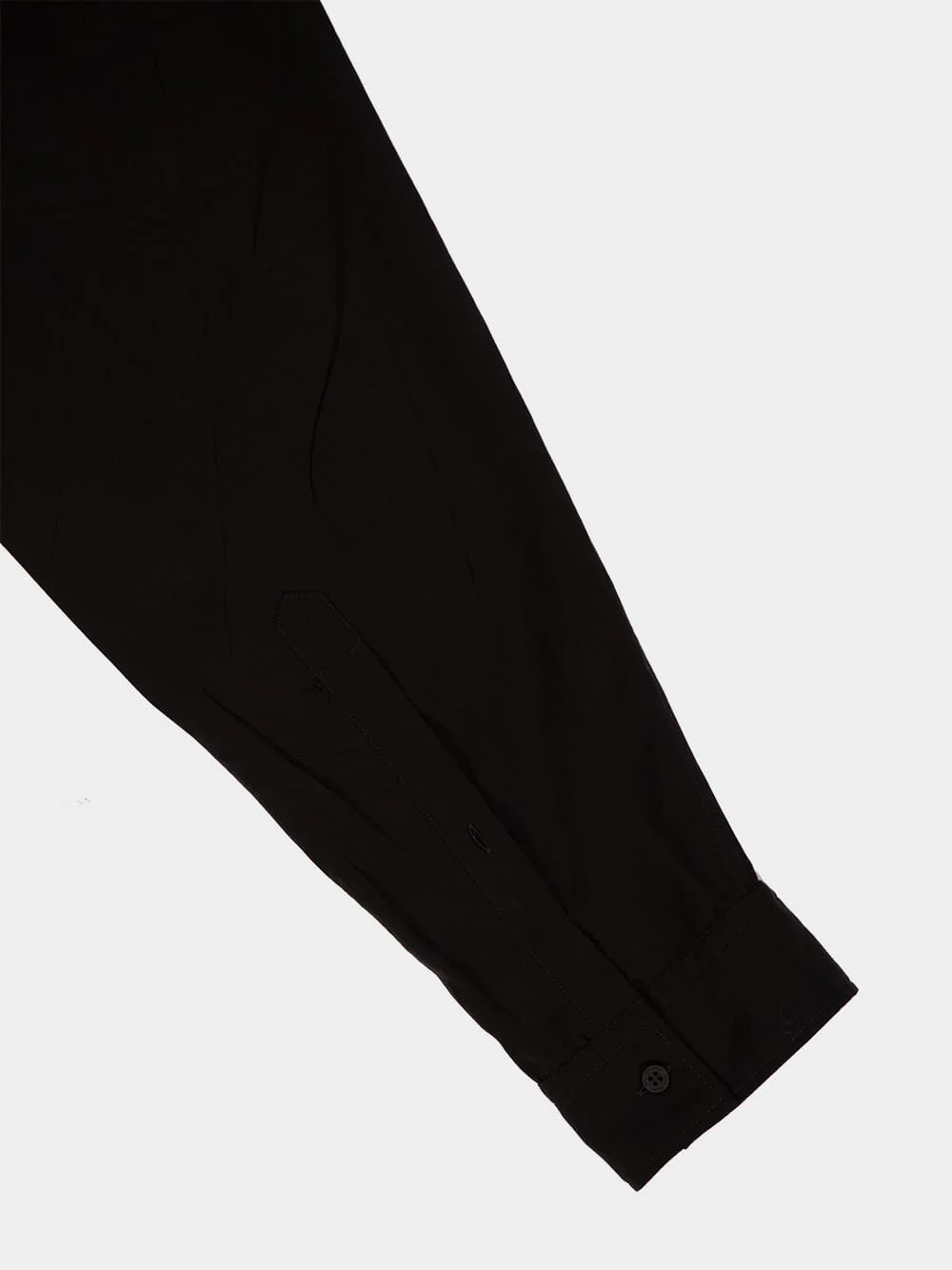 Black Crinkled Fluid Shirt - Image 9
