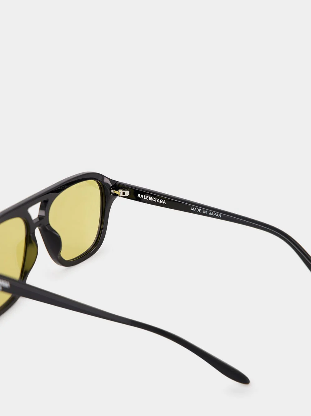 Black Daily Pilot Acetate Sunglasses - Image 4
