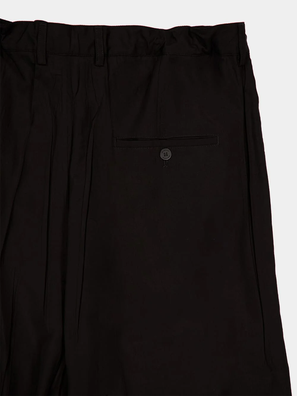 Black Fluid Tailored Pants - Image 4