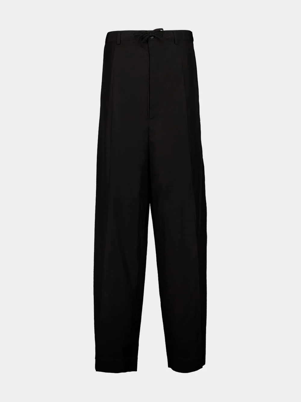 Black Fluid Tailored Pants - Image 5
