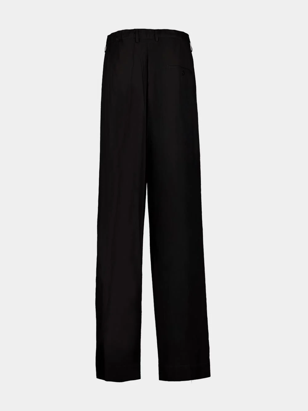 Black Fluid Tailored Pants - Image 6