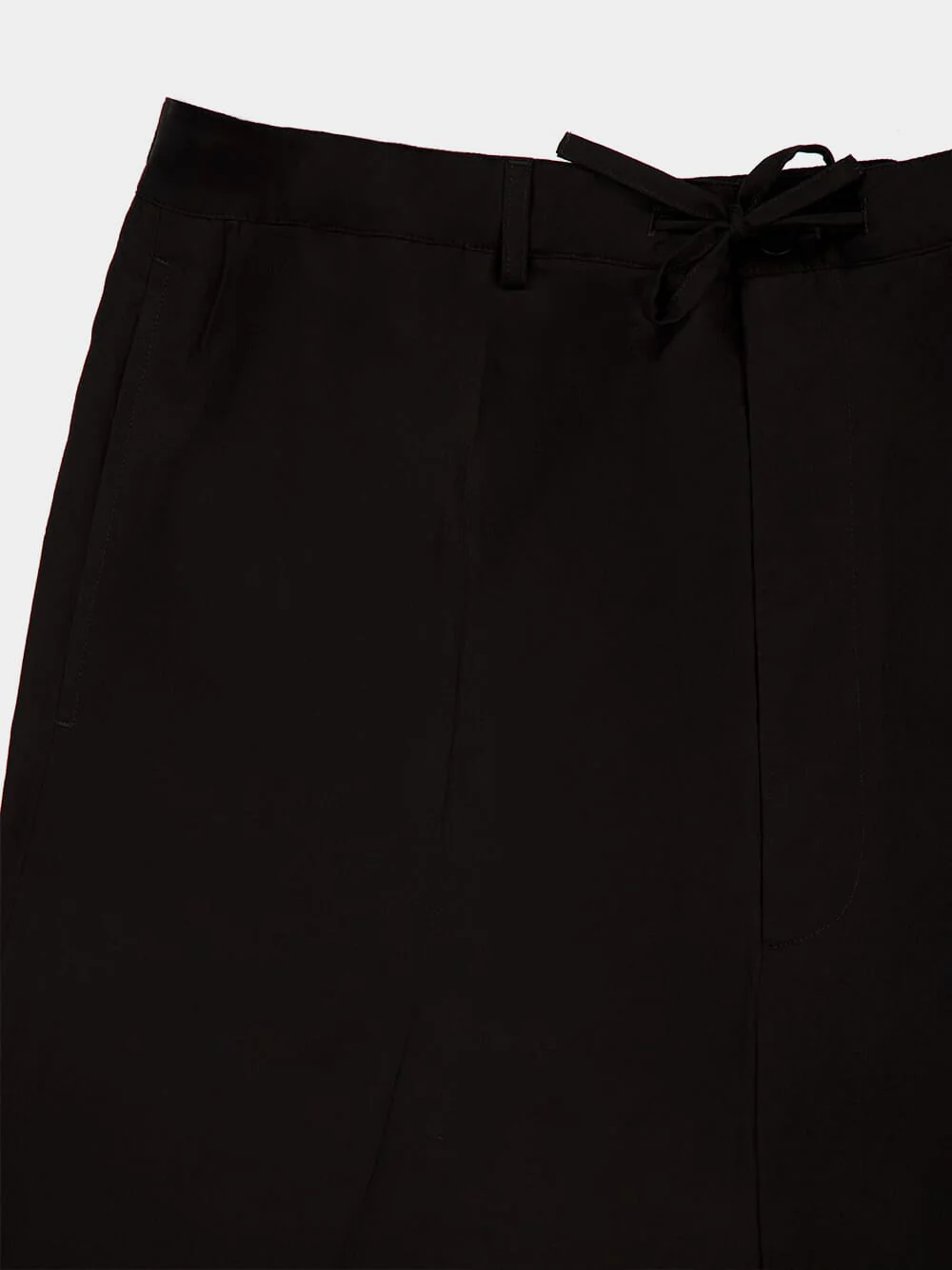 Black Fluid Tailored Pants - Image 7