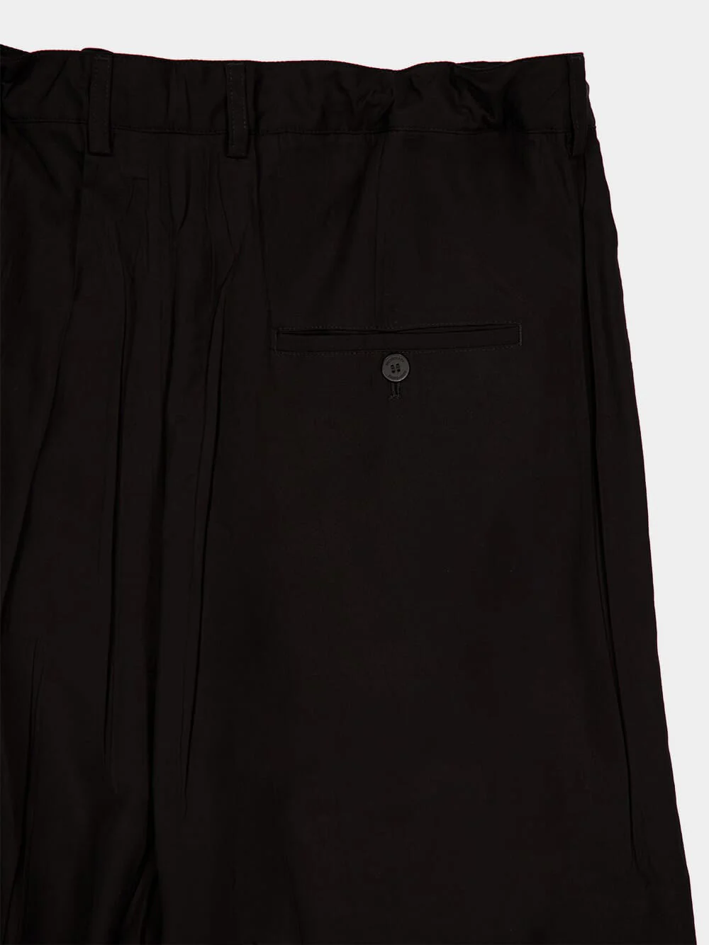 Black Fluid Tailored Pants - Image 8