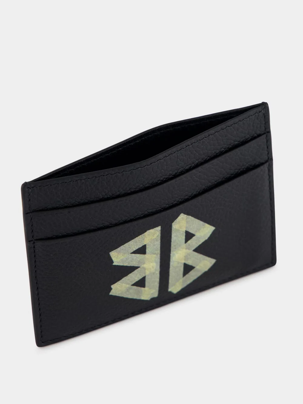 Black Grained Leather Cash Card Holder - Image 3