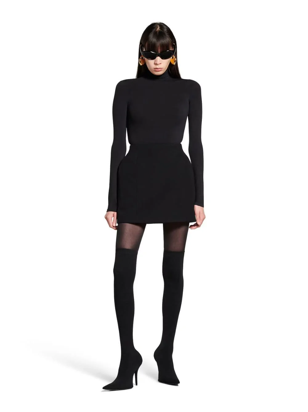 Black Hourglass Mini Skirt - Image 2