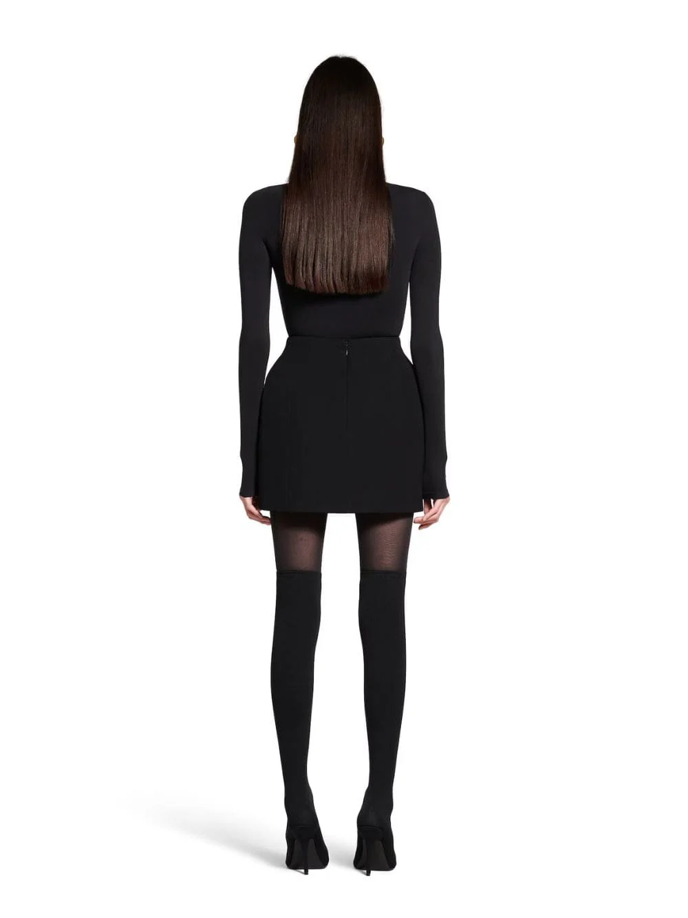 Black Hourglass Mini Skirt - Image 4