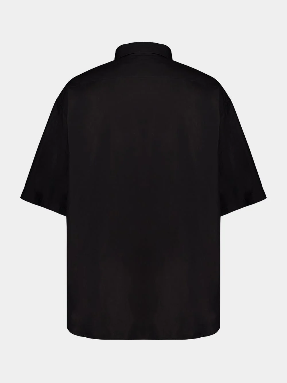 Black Logo-Embroidered Shirt - Image 2