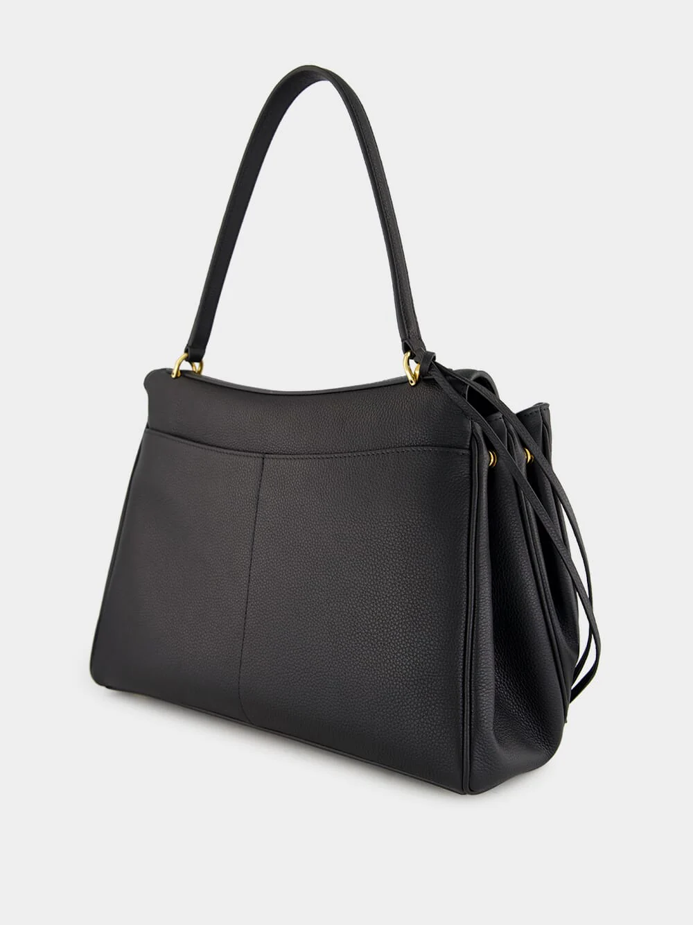 Black Medium Rodeo Grained Calfskin Handbag - Image 5