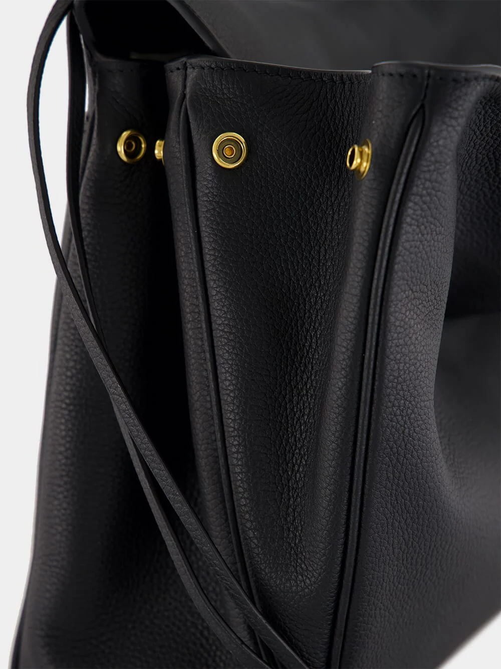 Black Medium Rodeo Grained Calfskin Handbag - Image 8