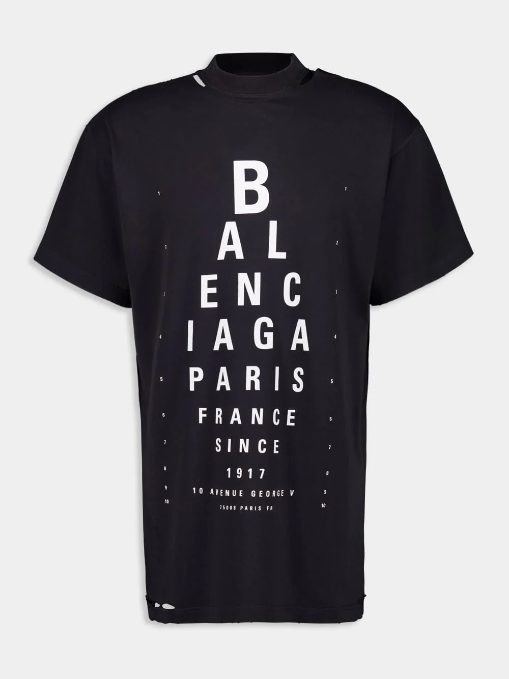 Black Optical Oversized T-Shirt